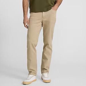 NWT Express Slim Straight Khaki / Tan Hyper Stretch Jeans | Size 36x32